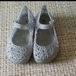 Mini Melissa Shoes for girls, Silver